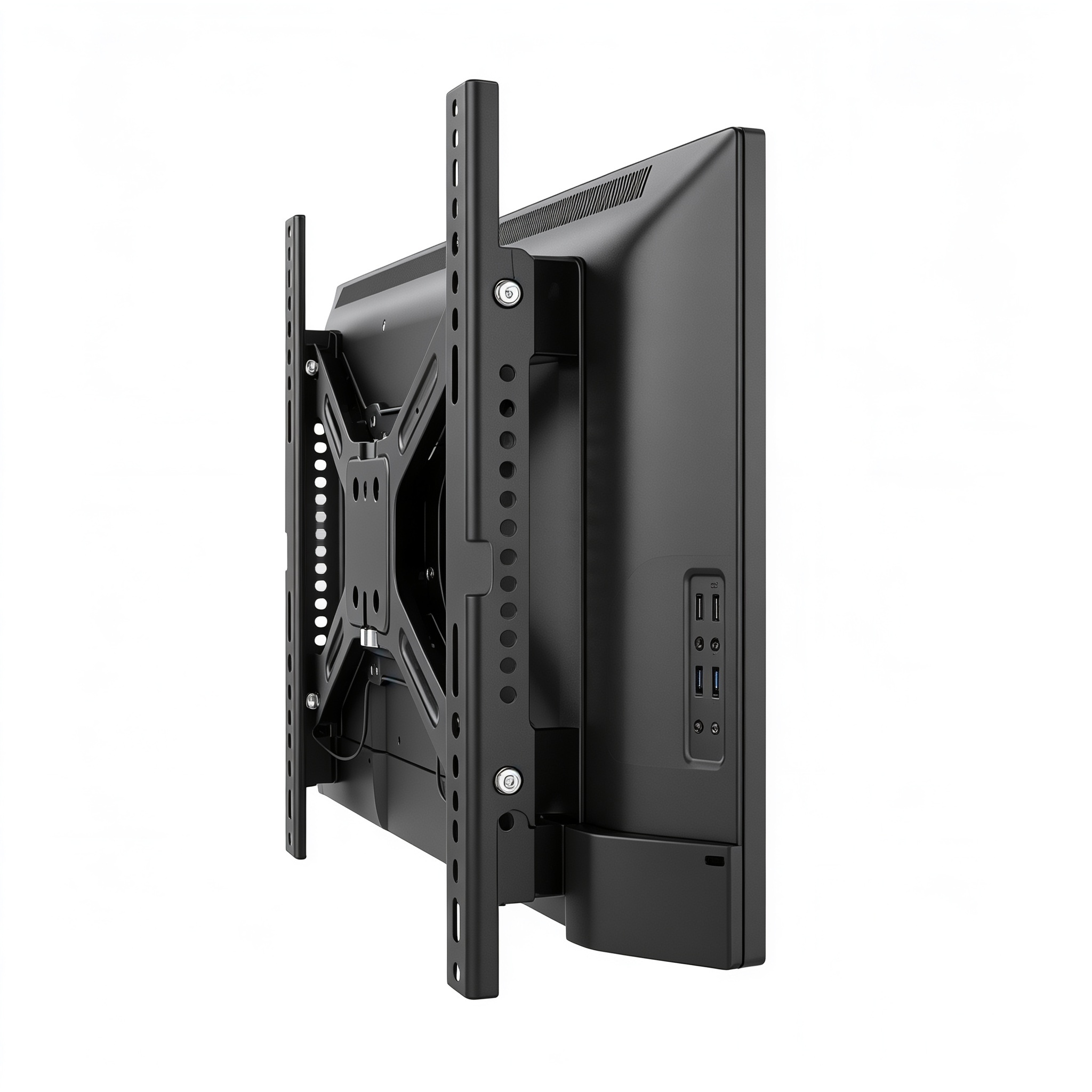 Tailnest Support Mural TV Universel Inclinable pour Écrans LCD/LED/OLED 26-65 Pouces, Fixation VESA 400x400mm, Support TV jusqu'à 55kg, Inclinaison 10°, Design Ultra-Slim avec Niveau à Bulle Inclus