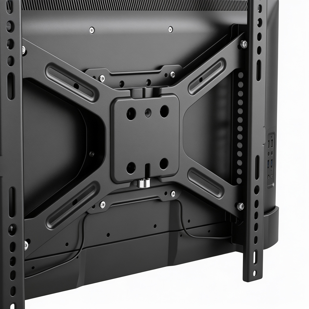 Tailnest Support Mural TV Universel Inclinable pour Écrans LCD/LED/OLED 26-65 Pouces, Fixation VESA 400x400mm, Support TV jusqu'à 55kg, Inclinaison 10°, Design Ultra-Slim avec Niveau à Bulle Inclus