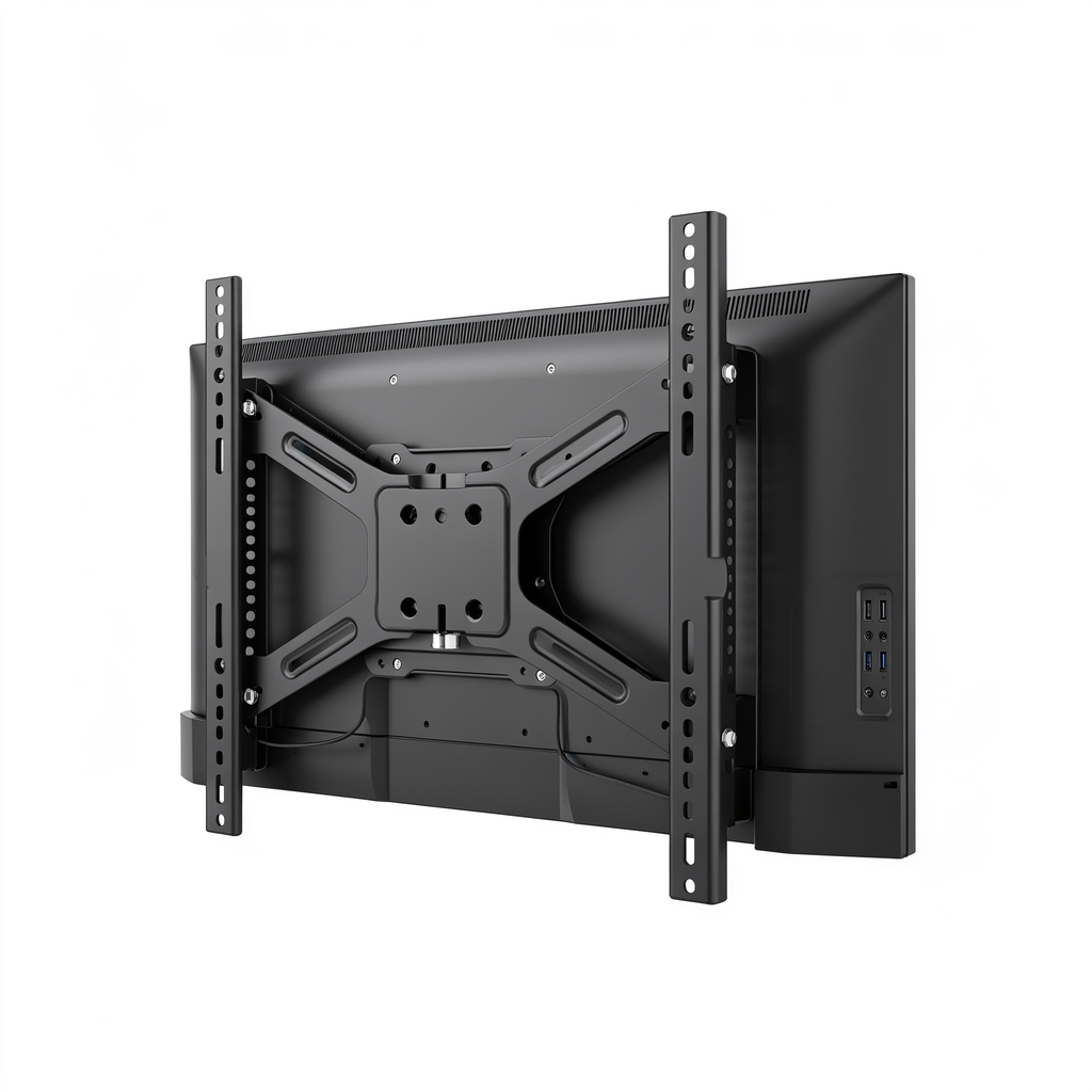 Tailnest Support Mural TV Universel Inclinable pour Écrans LCD/LED/OLED 26-65 Pouces, Fixation VESA 400x400mm, Support TV jusqu'à 55kg, Inclinaison 10°, Design Ultra-Slim avec Niveau à Bulle Inclus